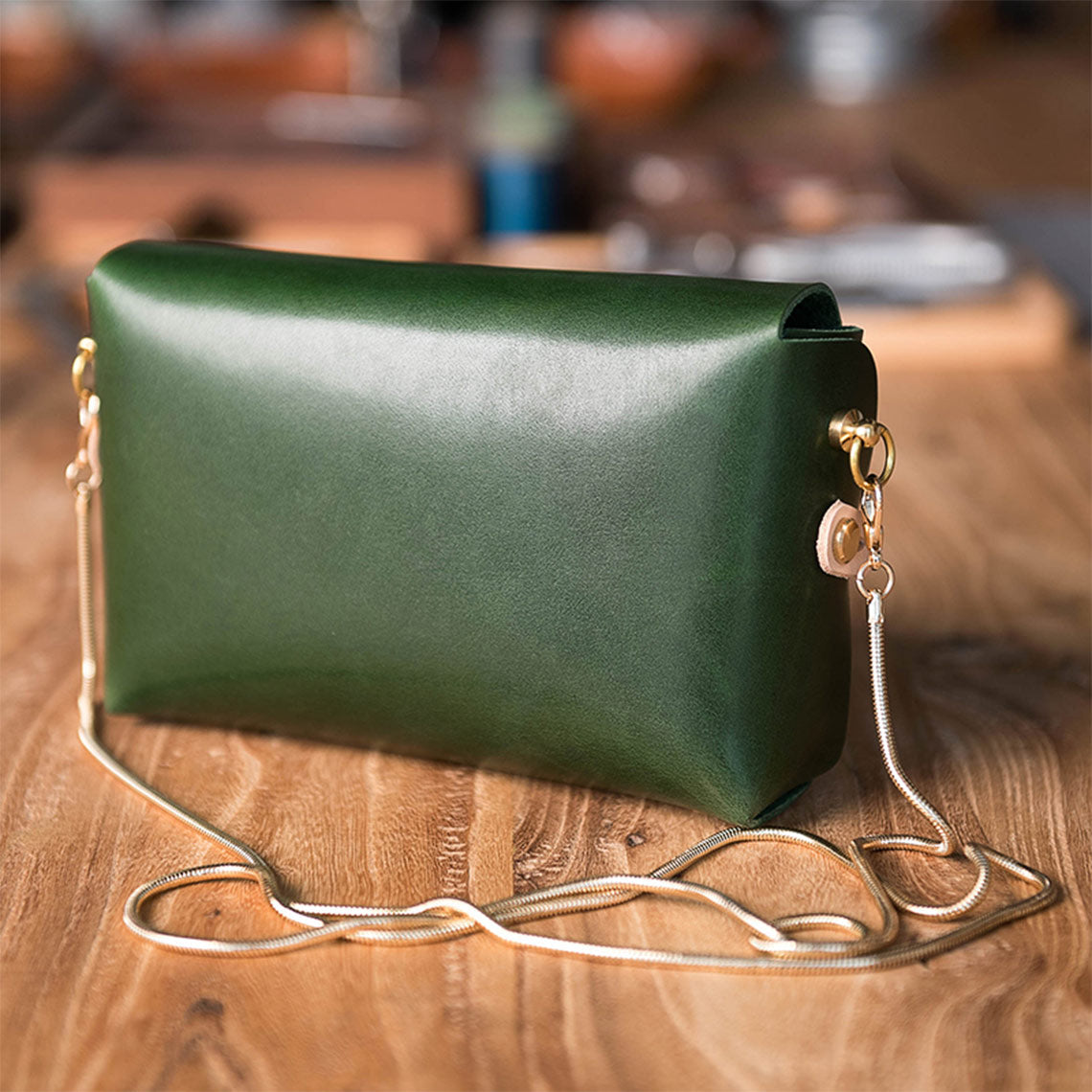 CUCUBIRD Full Grain Leather No Sewing Crossbody Bag DIY Kit ?