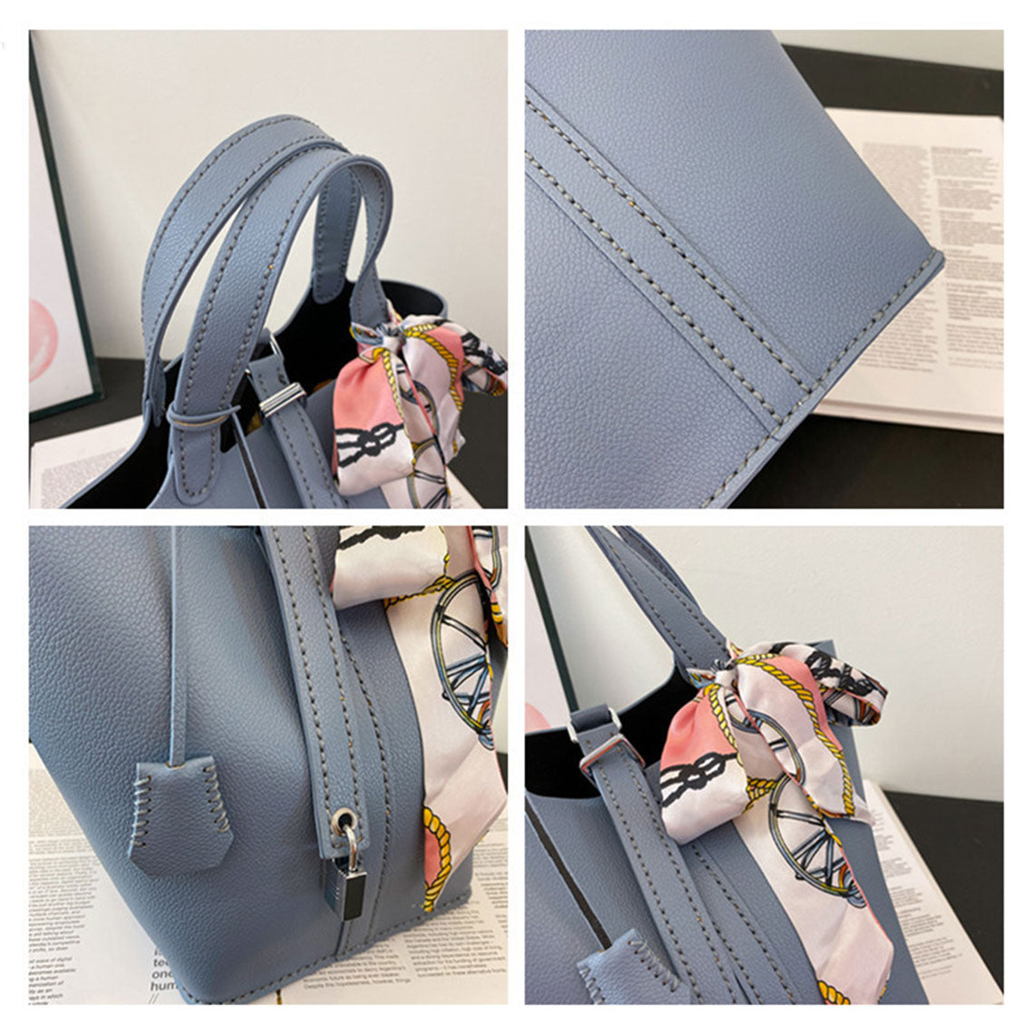 CUCUBIRD Vegan Leather Lady Lock Tote Bag DIY Kit ?