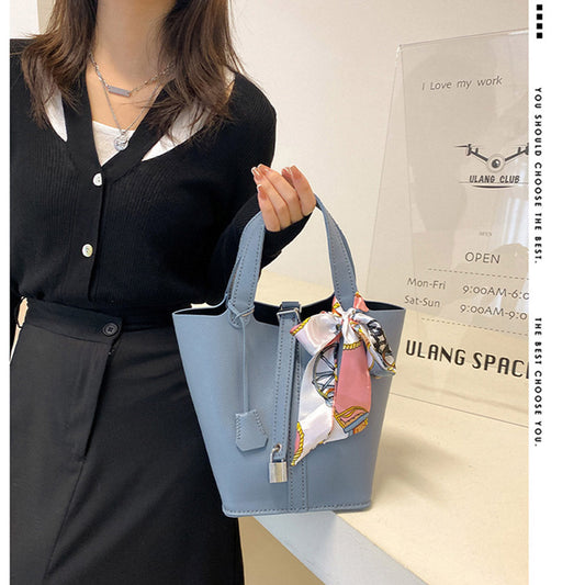 CUCUBIRD Vegan Leather Lady Lock Tote Bag DIY Kit