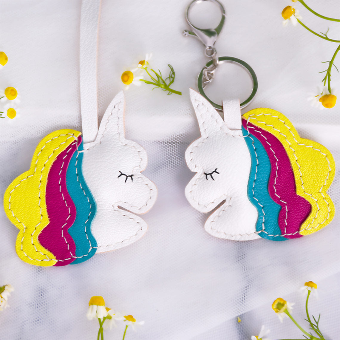 CUCUBIRD Leather Unicorn Bag Charm DIY Kit