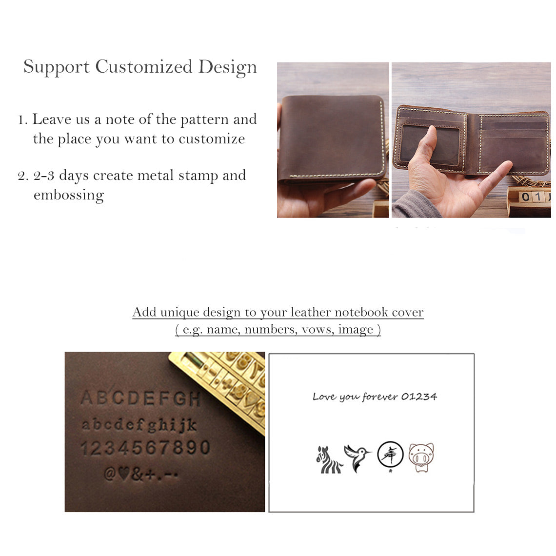 CUCUBIRD Crazy Horse Leather Vintage Wallet DIY Kit ?
