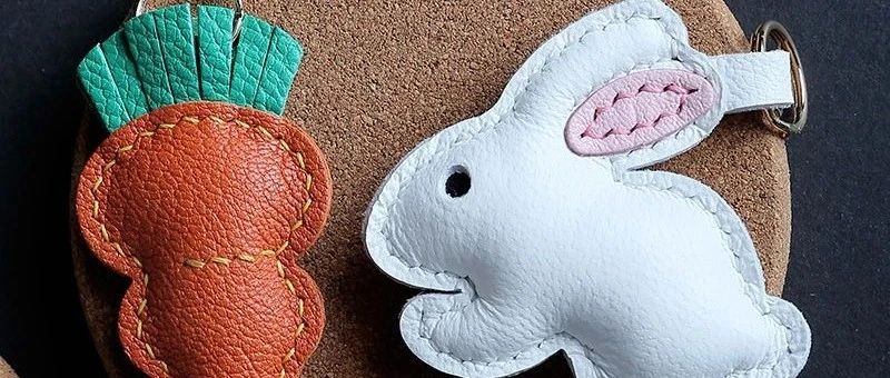 Tutorial-of-Sheep-Leather-Bunny-Carrot-Keychain-DIY-Kit CUCUBIRD