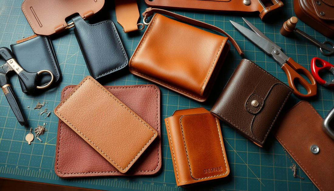 Crafting with Purpose: A Beginner's Guide to Full-Grain Leather Wallets and Bags with DIY Kits CUCUBIRD