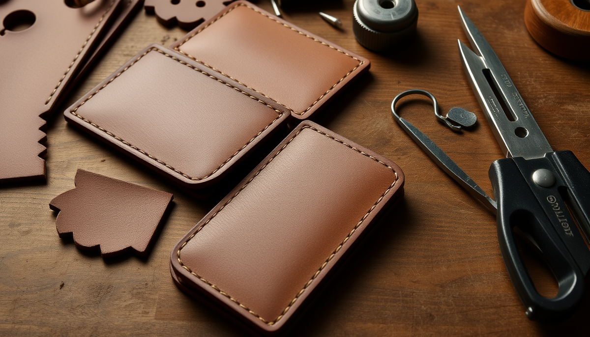 Stitch by Stitch: A Thoughtful, Beginner-Friendly Guide to Full-Grain Leather Wallets and Small Bags with DIY Kits CUCUBIRD