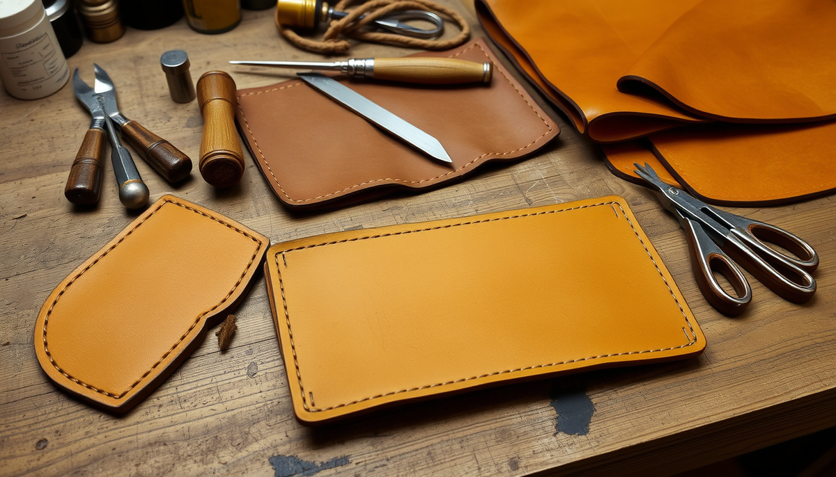 Grain-First Crafting: A Gentle Beginner's Guide to Full-Grain Leather DIY Kits for Wallets, Bags, and Everyday Accessories CUCUBIRD