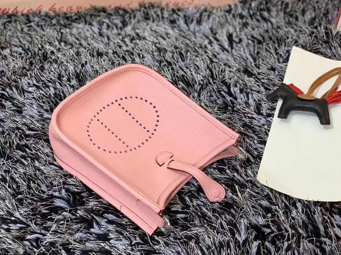 CUCUBIRD Full Grain Leather Mini Evelyn Bag DIY Kit Pink 