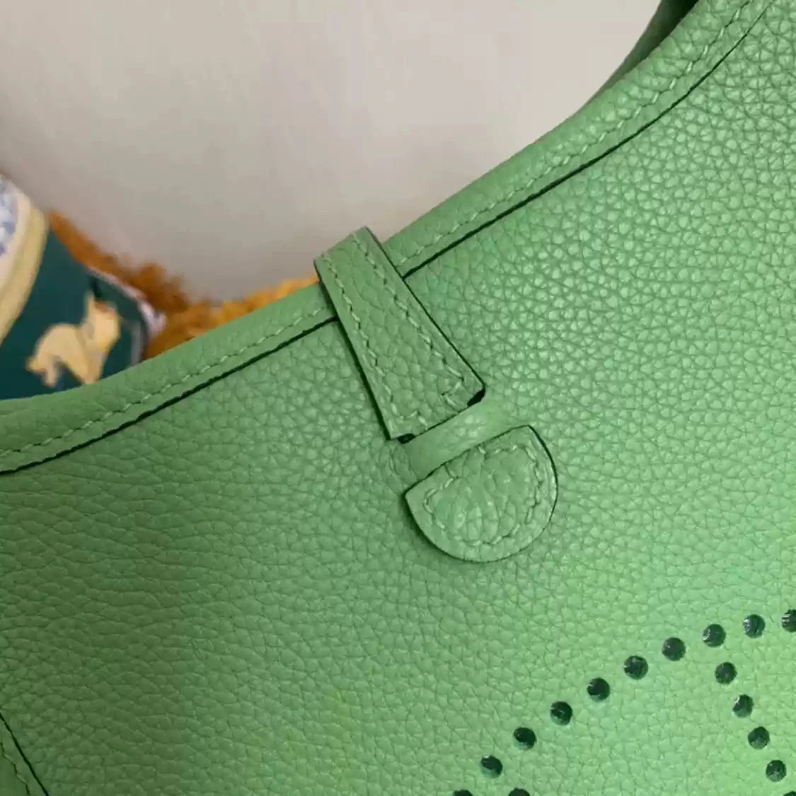 CUCUBIRD Full Grain Leather Mini Evelyn Bag DIY Kit Green 