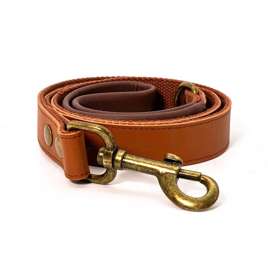 CUCUBIRD Genuine Leather Airtag Dog Collar and Leash Set  