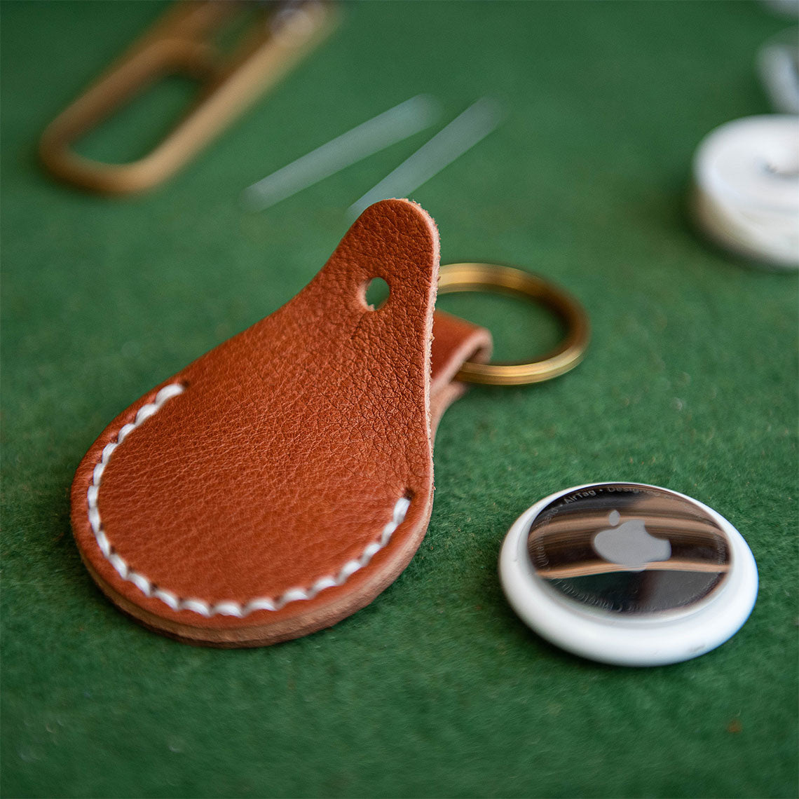 CUCUBIRD POPSEWING® Leather AirTag Keychain DIY Kit  