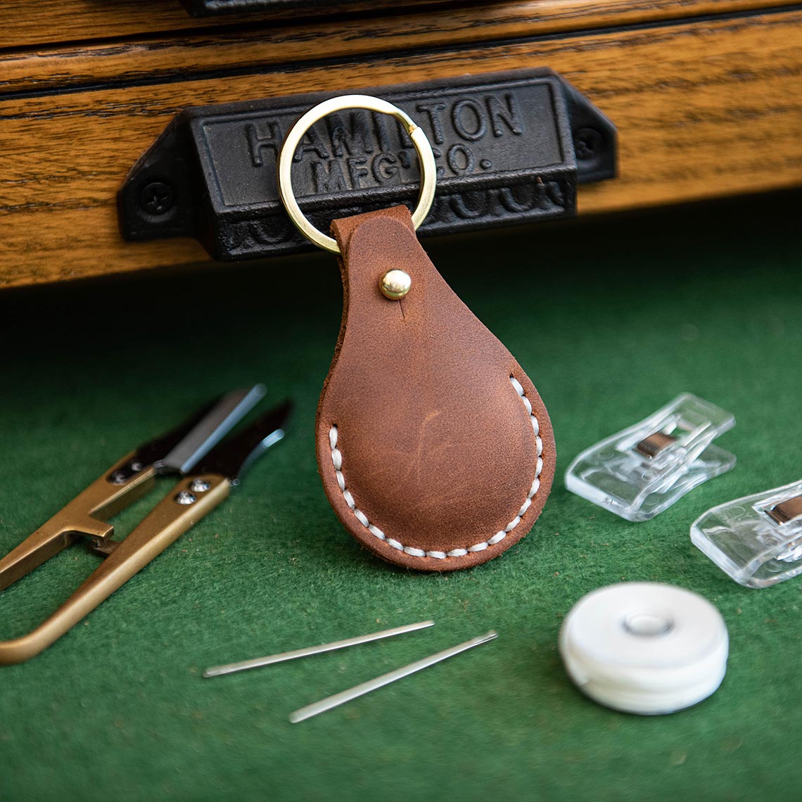 CUCUBIRD POPSEWING® Leather AirTag Keychain DIY Kit  