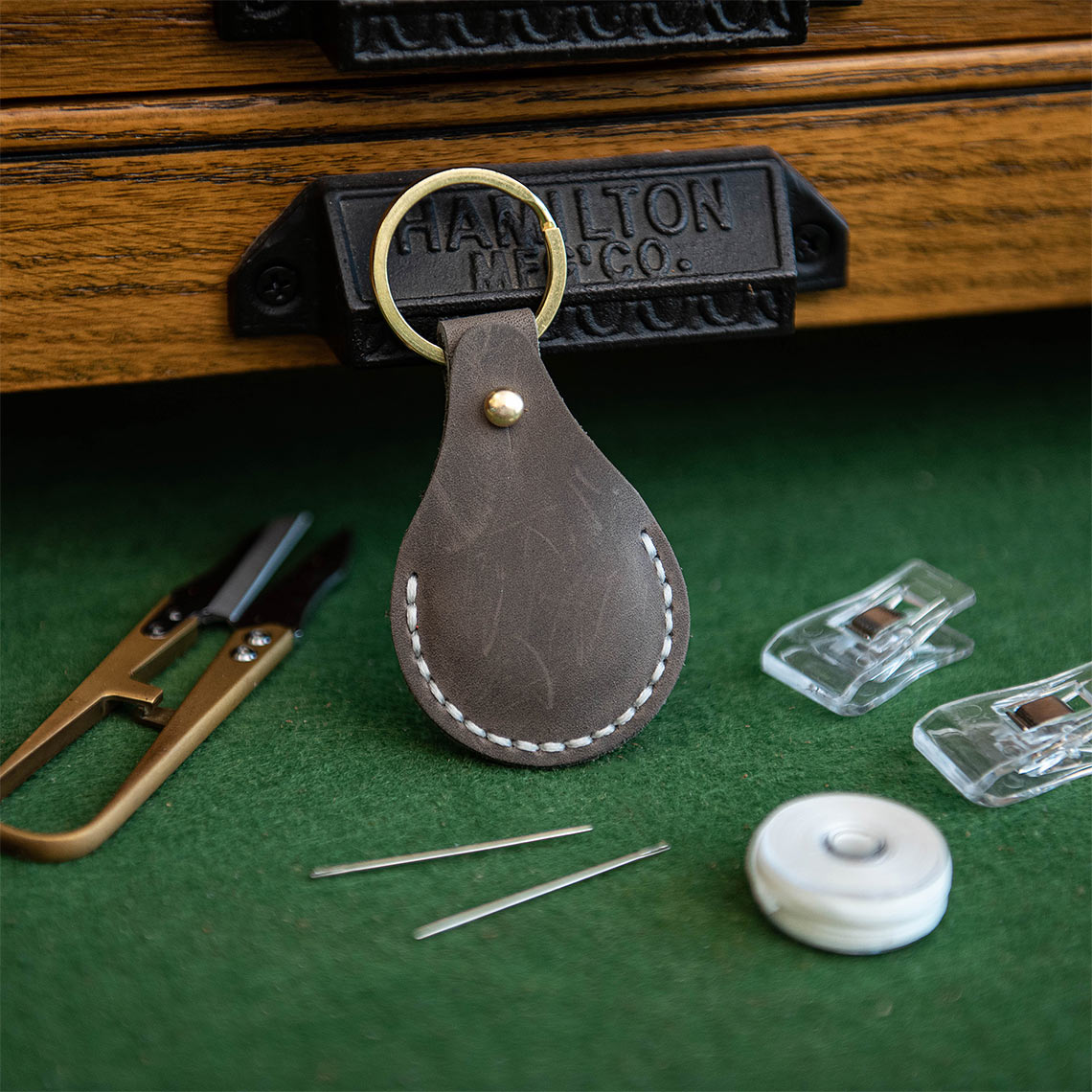 CUCUBIRD POPSEWING® Leather AirTag Keychain DIY Kit  