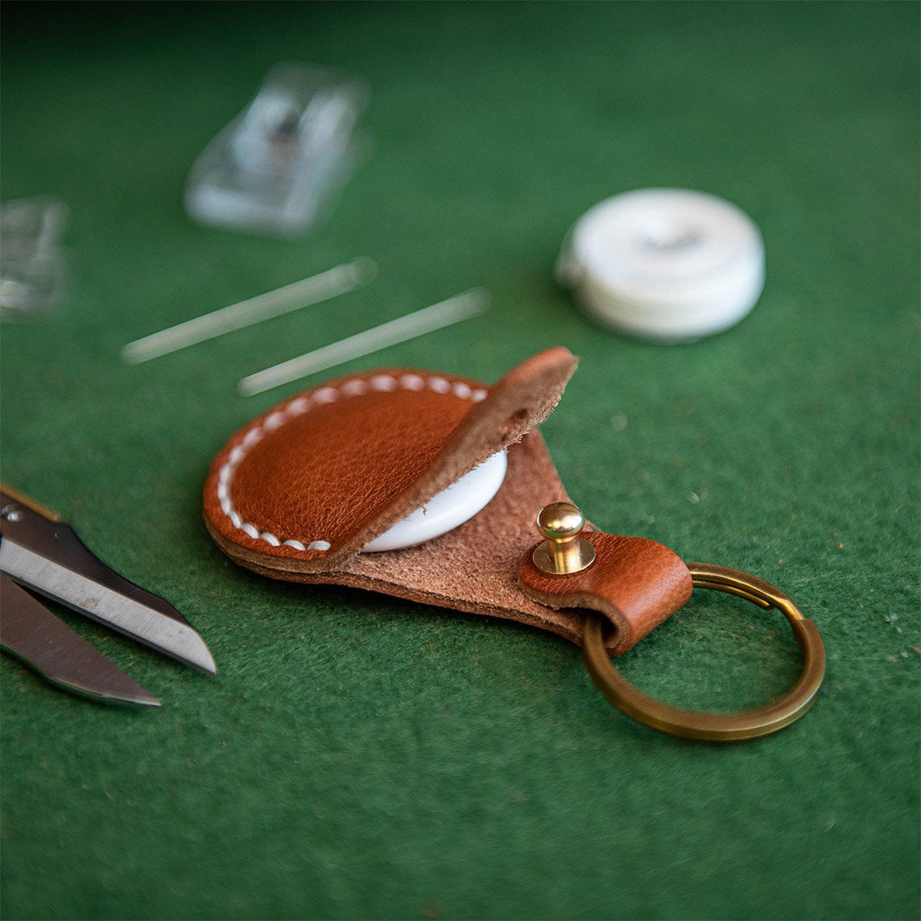 CUCUBIRD POPSEWING® Leather AirTag Keychain DIY Kit  