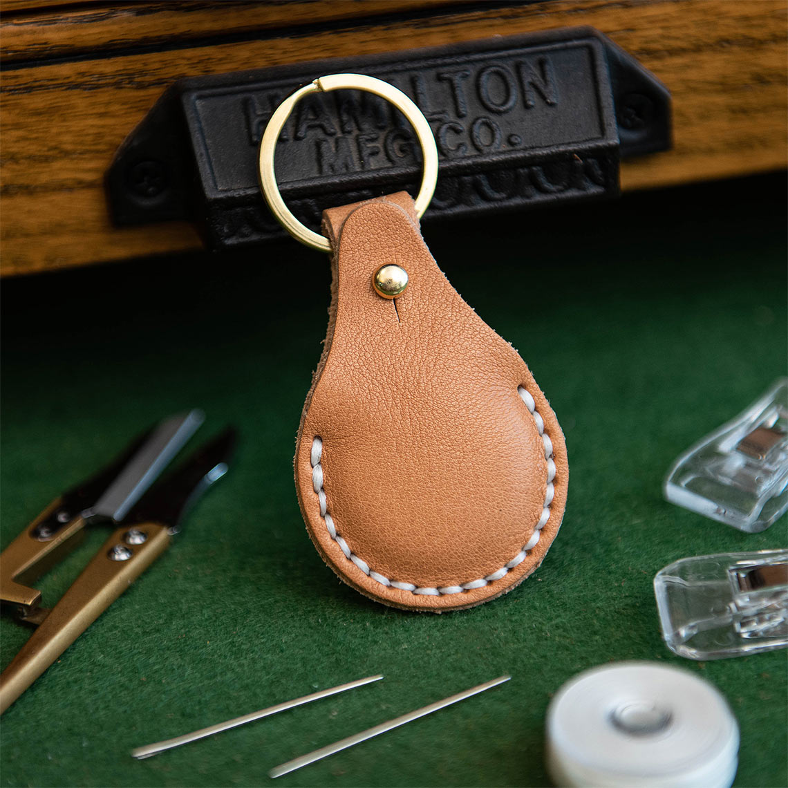 CUCUBIRD POPSEWING® Leather AirTag Keychain DIY Kit  