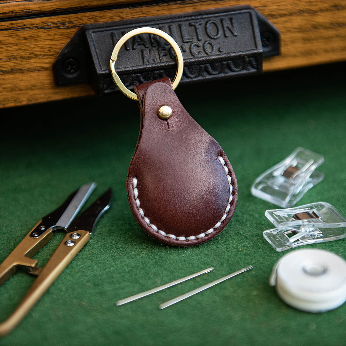CUCUBIRD POPSEWING® Leather AirTag Keychain DIY Kit  