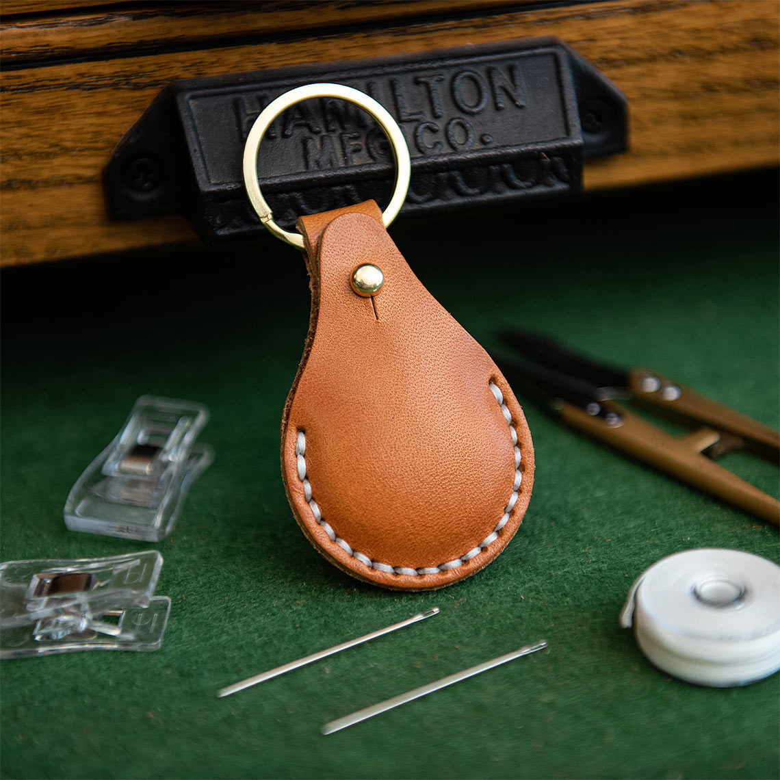CUCUBIRD POPSEWING® Leather AirTag Keychain DIY Kit  