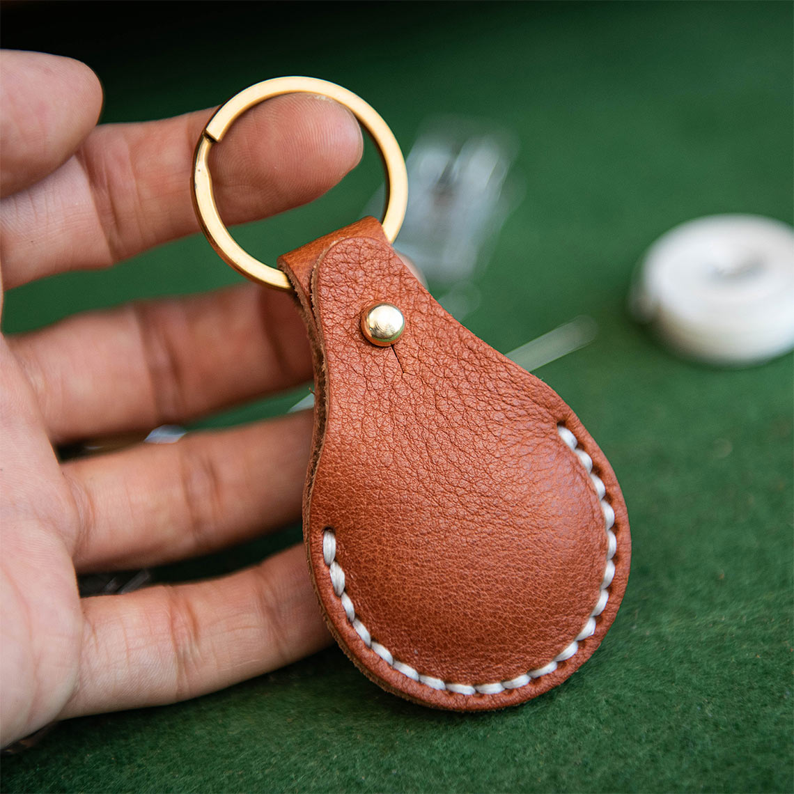 CUCUBIRD POPSEWING® Leather AirTag Keychain DIY Kit  