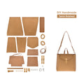 CUCUBIRD POPSEWING® Top Grain Leather Women Tote Backpack DIY Kit  