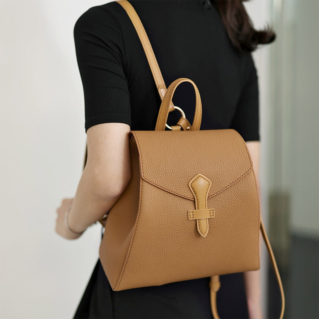 CUCUBIRD POPSEWING® Top Grain Leather Women Tote Backpack DIY Kit  