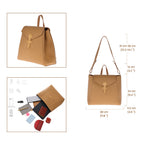 CUCUBIRD POPSEWING® Top Grain Leather Women Tote Backpack DIY Kit  