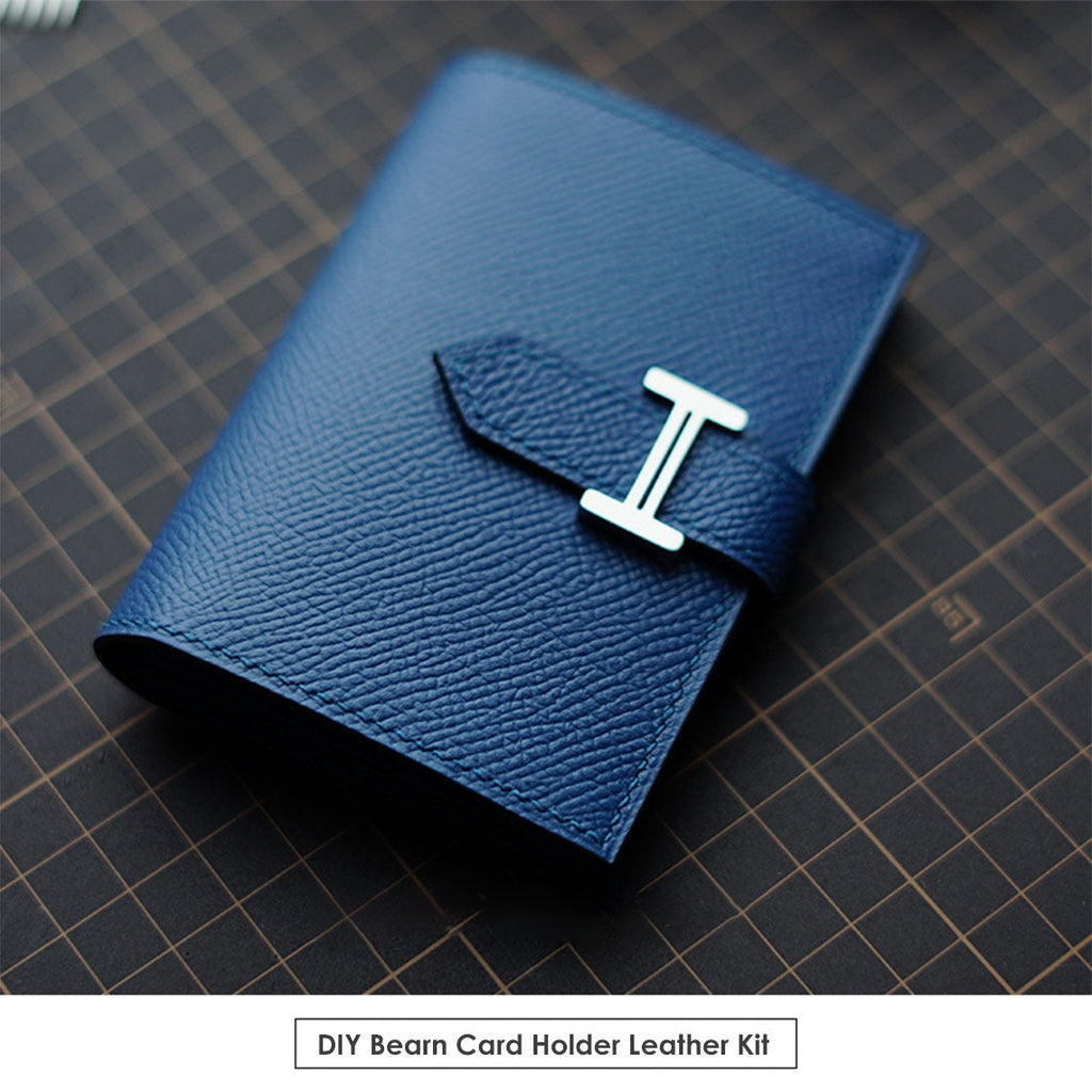 CUCUBIRD POPSEWING® Full Grain Leather Bearn Card Holder DIY Kits  