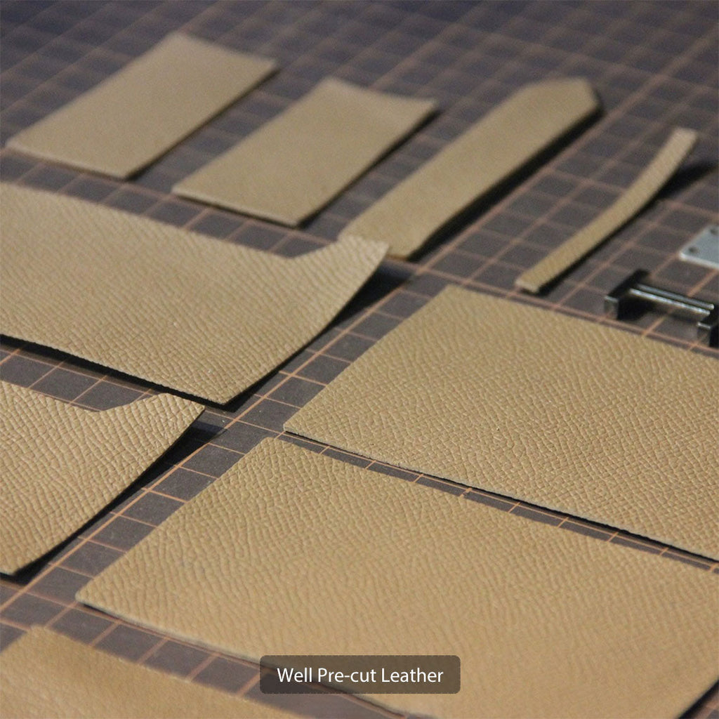 CUCUBIRD POPSEWING® Full Grain Leather Bearn Card Holder DIY Kits  