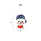 CUCUBIRD CUCUBIRD Leather Cute Bichon Keychain DIY Kits  