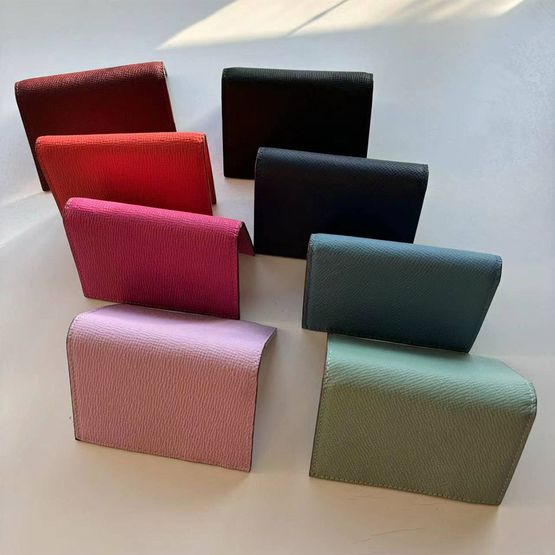 CUCUBIRD Leather Bifold Small Card Wallet  