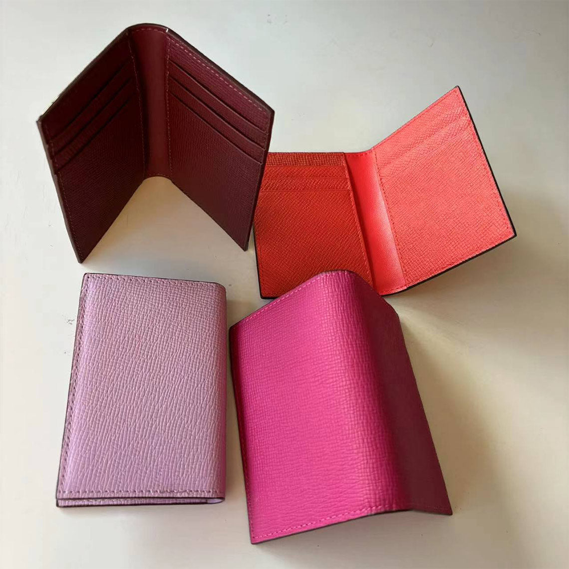 CUCUBIRD Leather Bifold Small Card Wallet  