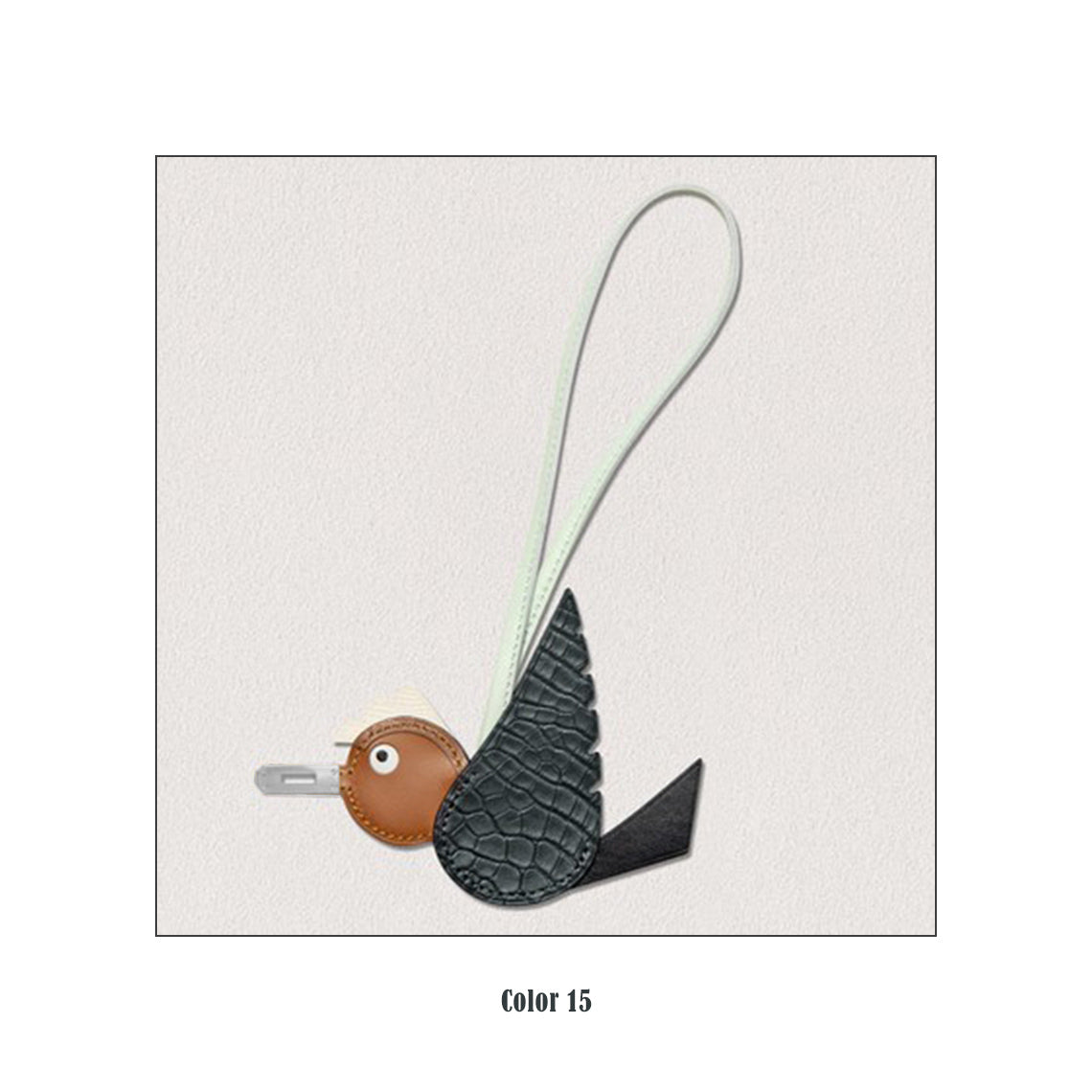 CUCUBIRD POPSEWING® Full Grain Leather Birdy Bag Charm DIY Kits  