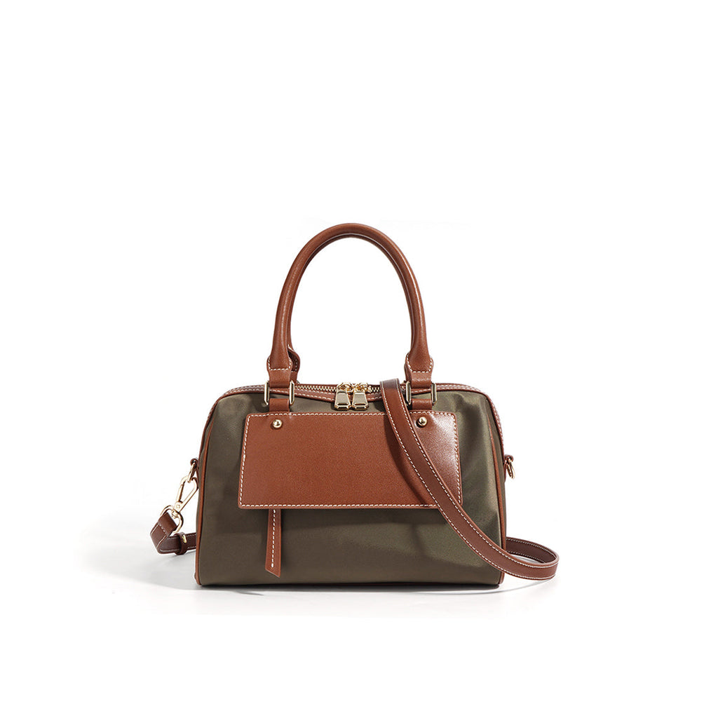 CUCUBIRD Leather Women Light Boston Handbag  