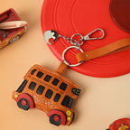 CUCUBIRD POPSEWING® Sheep Leather City Bus Keychain DIY Kit  