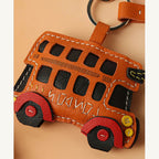 CUCUBIRD POPSEWING® Sheep Leather City Bus Keychain DIY Kit  