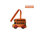 CUCUBIRD POPSEWING® Sheep Leather City Bus Keychain DIY Kit  