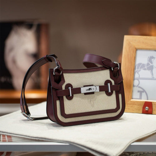 CUCUBIRD Canvas Leather Inspired Mini Crossbody Bag  