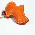 CUCUBIRD Vegetable Tanned Leather Capybara Handmade Keychain  