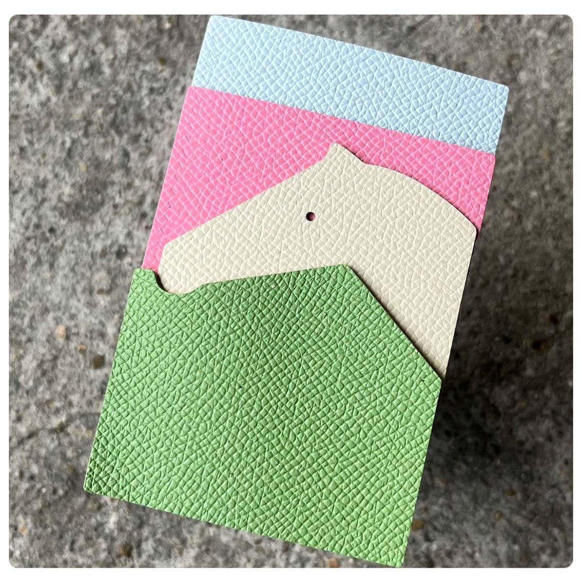 CUCUBIRD POPSEWING® Full Grain Leather Horse Slim Card Holder DIY Kits  