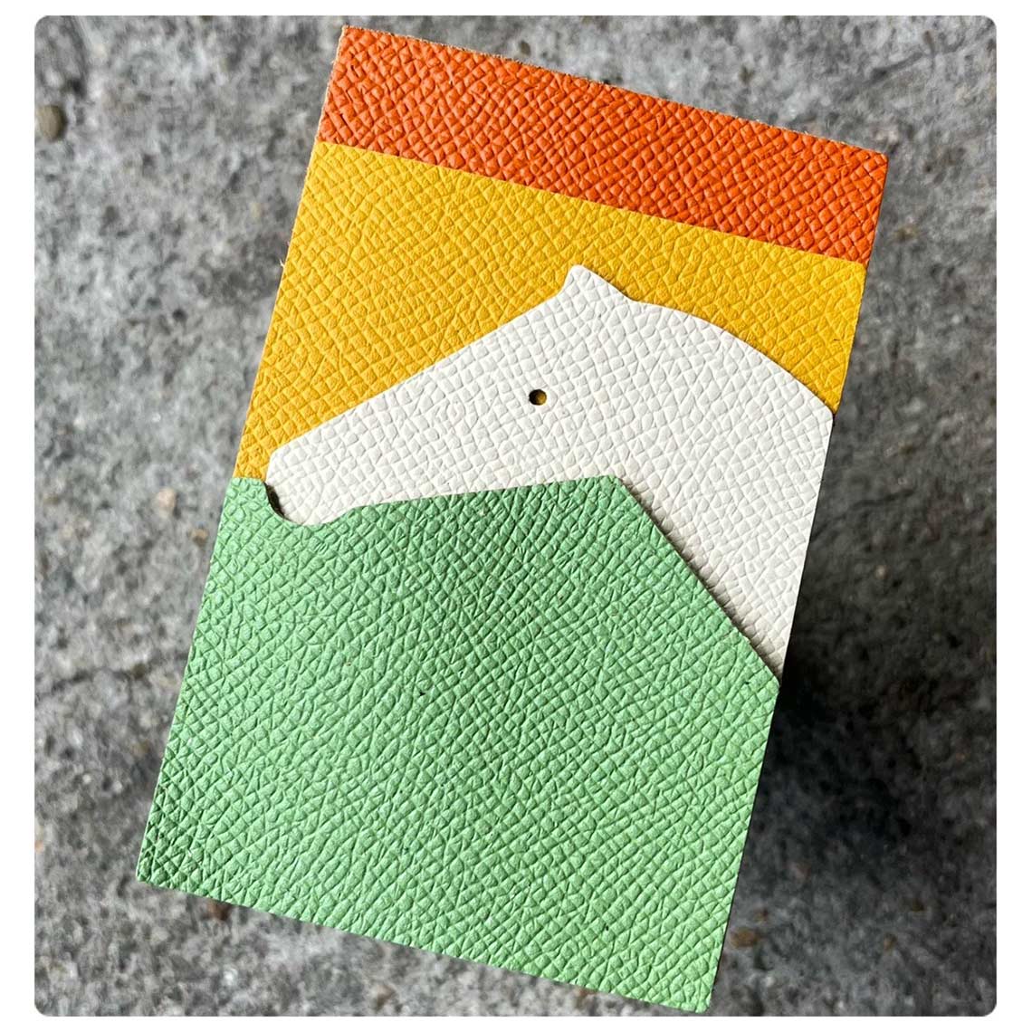 CUCUBIRD POPSEWING® Full Grain Leather Horse Slim Card Holder DIY Kits  