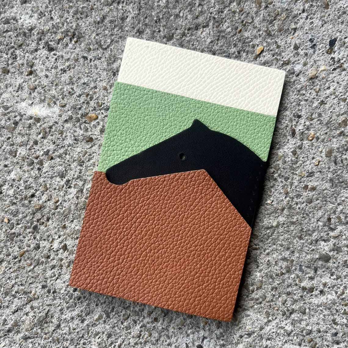 CUCUBIRD POPSEWING® Full Grain Leather Horse Slim Card Holder DIY Kits  