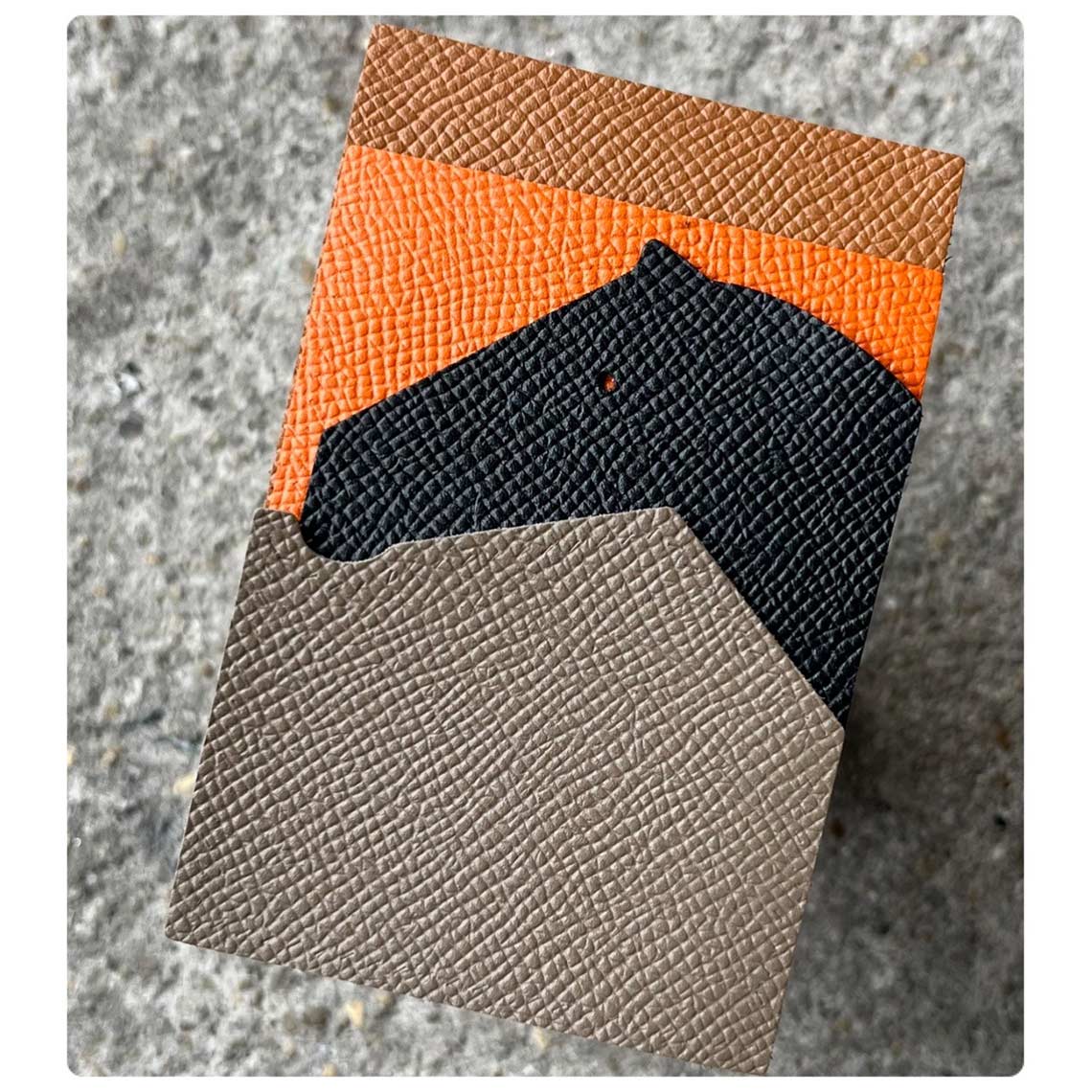 CUCUBIRD POPSEWING® Full Grain Leather Horse Slim Card Holder DIY Kits  