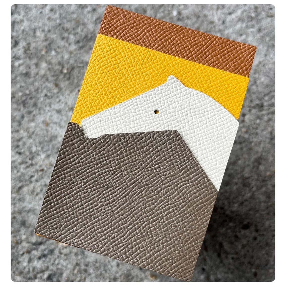 CUCUBIRD POPSEWING® Full Grain Leather Horse Slim Card Holder DIY Kits  