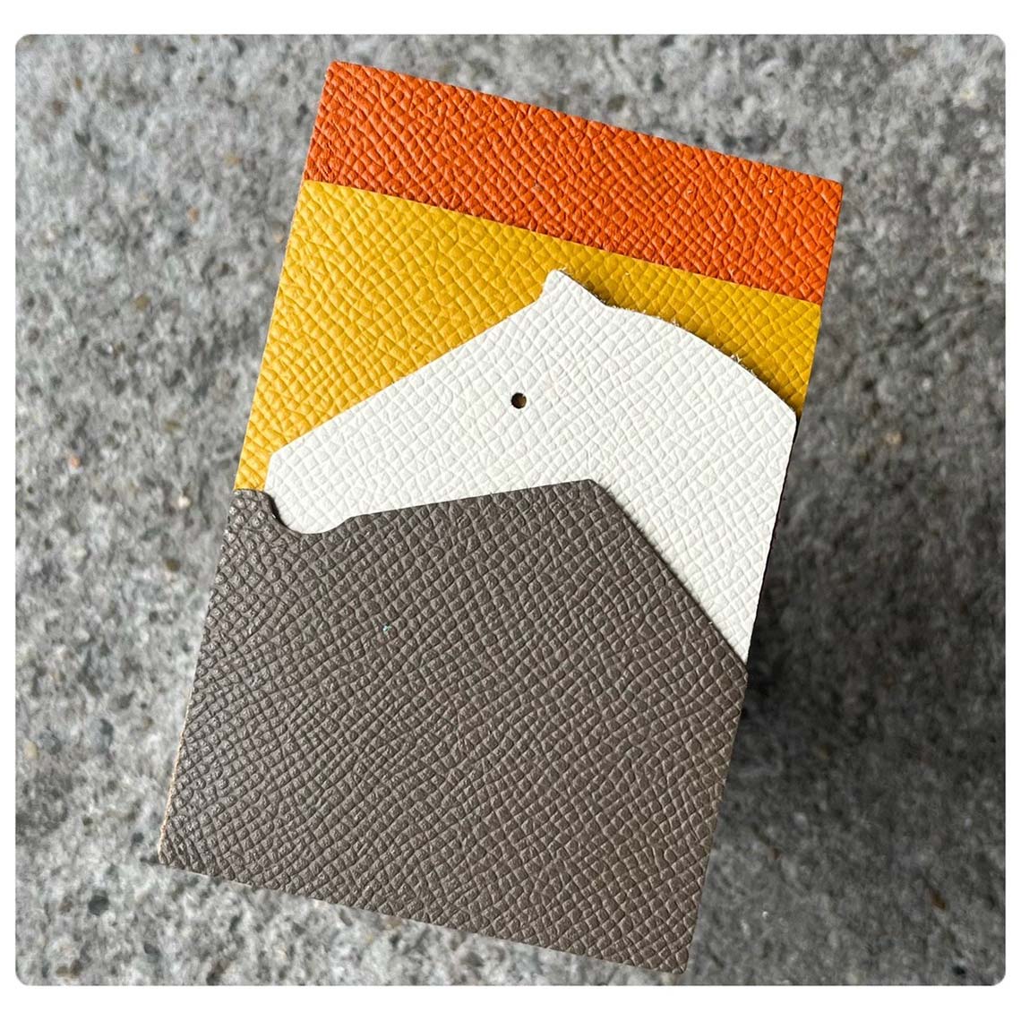 CUCUBIRD POPSEWING® Full Grain Leather Horse Slim Card Holder DIY Kits  