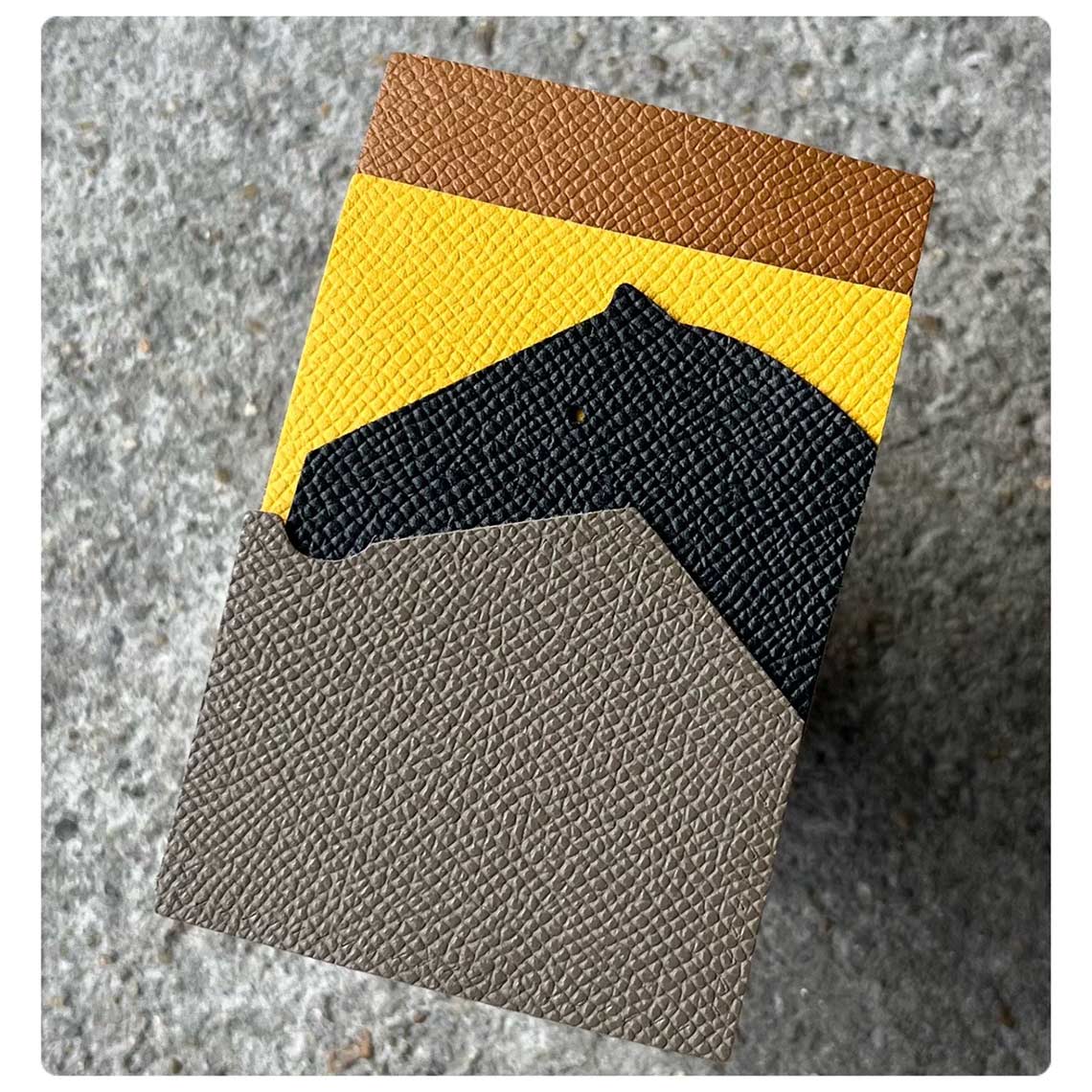 CUCUBIRD POPSEWING® Full Grain Leather Horse Slim Card Holder DIY Kits  