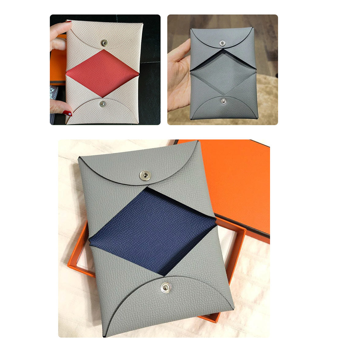 CUCUBIRD POPSEWING® Epsom Leather Inspired Calvi Card Holder DIY Kit  