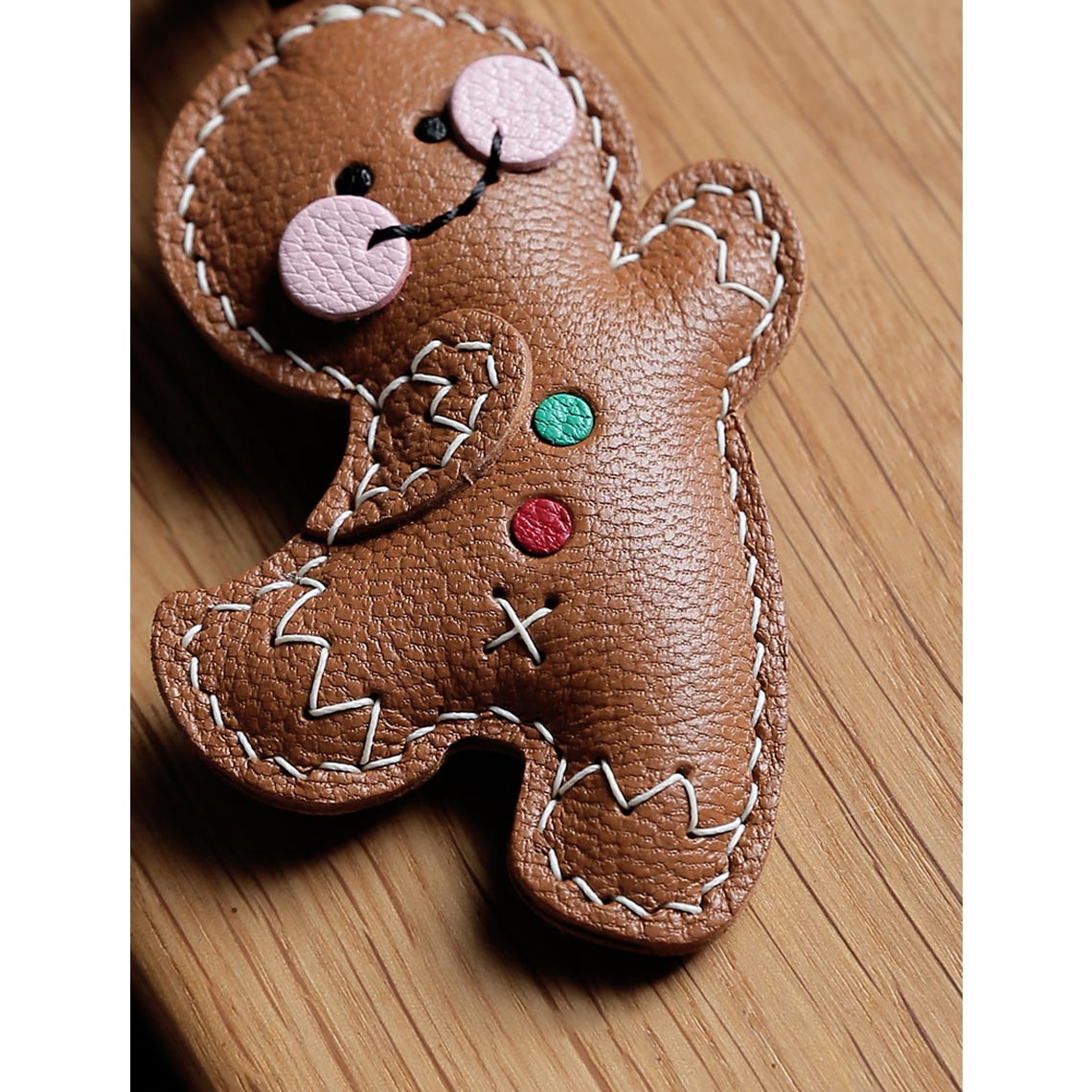 CUCUBIRD Sheep Leather Christmas Gingerbread Charm DIY Kit