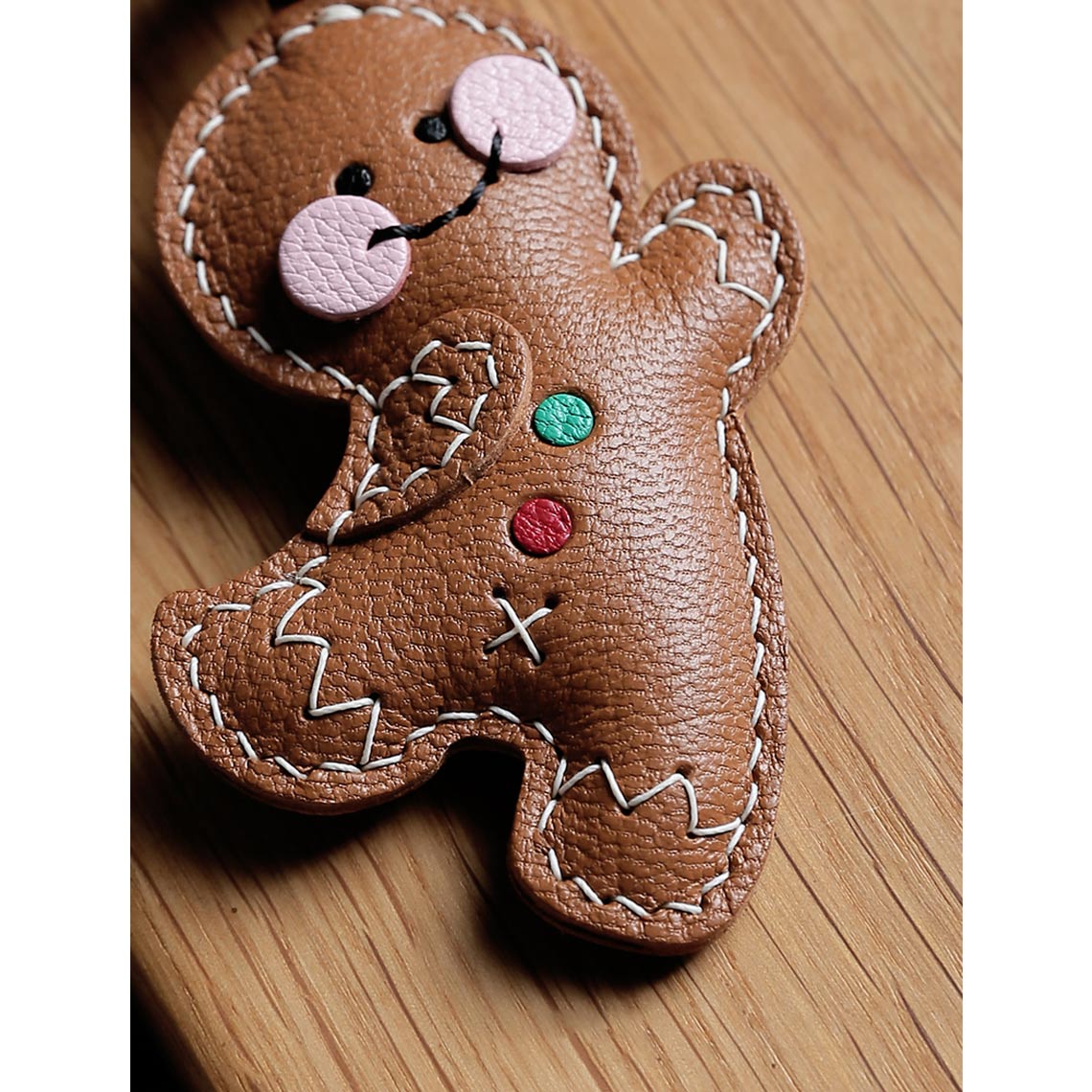 CUCUBIRD CUCUBIRD Sheep Leather Christmas Gingerbread Charm DIY Kit  