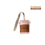 CUCUBIRD POPSEWING® Sheep Leather My Coffee Keychain DIY Kit  