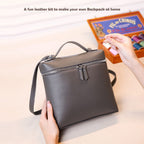 CUCUBIRD POPSEWING® Top Grain Leather Inspired LP Backpack DIY Kits  