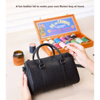 CUCUBIRD POPSEWING® Leather Black Boston Bag DIY Kits  