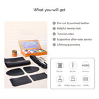 CUCUBIRD POPSEWING® Leather Black Boston Bag DIY Kits  