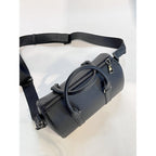 CUCUBIRD POPSEWING® Leather Black Boston Bag DIY Kits  